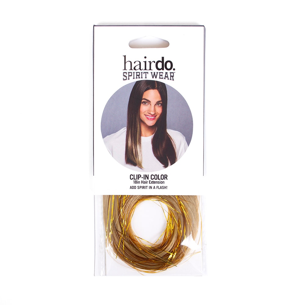 Ducks Spirit, Gold, Hair Care, Accessories, Women, 18", HairUWear, Clip-in-Color, Hair Extension, 951923
